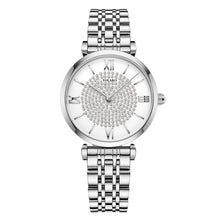 Luxury Diamond Ladies Stainless Steel Silver Watch