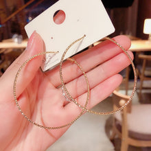 Big Hoop Earrings Shiny Starry Large Circle Earrings for Women