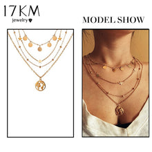 Gold Necklaces For Women Multilayer Fashion Pearl Pendants