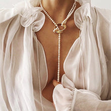 Gold Necklaces For Women Multilayer Fashion Pearl Pendants