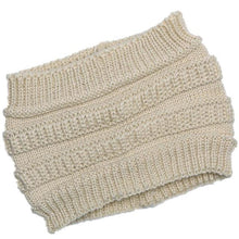 Ponytail Beanie Cap Warm