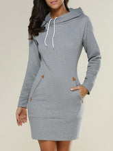Extra Long Hoodie Plain Elegant Sweatshirt