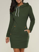 Extra Long Hoodie Plain Elegant Sweatshirt