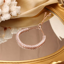 Luxury flower zircon adjustable female bracelet