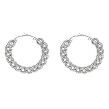 Circle Round Metal Hoop Eearrings