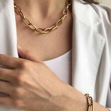 Asymmetric Lock Necklace