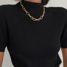 Asymmetric Lock Necklace