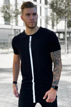 Mens Fitness Round-tail T-shirt