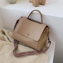 Leather Crossbody Bag For Women Solid Color