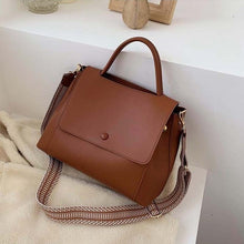 Leather Crossbody Bag For Women Solid Color