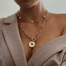 Asymmetric Lock Necklace