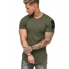 Zipper Shoulder Round-tail T-shirt
