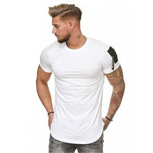 Zipper Shoulder Round-tail T-shirt