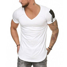 Zipper Shoulder Round-tail T-shirt