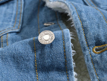 Warm winter jean jacket