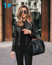 Short Autumn leather jacket ( multi color )
