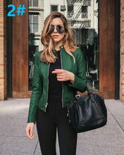 Short Autumn leather jacket ( multi color )