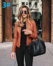 Short Autumn leather jacket ( multi color )