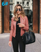 Short Autumn leather jacket ( multi color )
