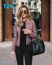 Short Autumn leather jacket ( multi color )