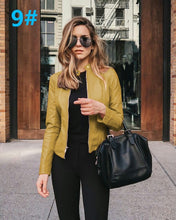 Short Autumn leather jacket ( multi color )
