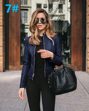 Short Autumn leather jacket ( multi color )