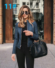 Short Autumn leather jacket ( multi color )