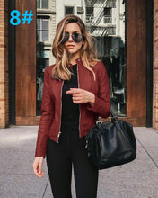 Short Autumn leather jacket ( multi color )