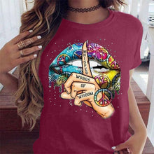Lips Watercolor Graphic T Shirt