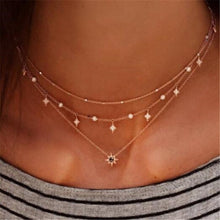 Star Jewelry Cute Heart Love Simple Multi layer Choker Necklace