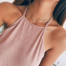 Star Jewelry Cute Heart Love Simple Multi layer Choker Necklace