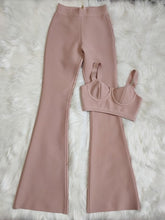 Strap Sleeveless Bustiers And Long Bell-Bottoms