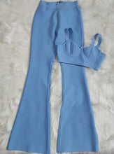 Strap Sleeveless Bustiers And Long Bell-Bottoms