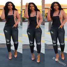 Wepbel Skinny Denim Hemming Pants Jumpsuits Plus Size