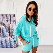 Women Set Summer O-Neck Casual Crop Top