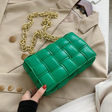 Shoulder Bags Weave Leather Flap Bag For Women