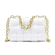 Shoulder Bags Weave Leather Flap Bag For Women