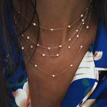 Bohemian Multi-layer Moon Star Necklace