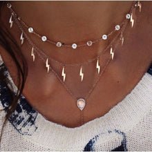 Bohemian Multi-layer Moon Star Necklace