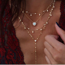 Bohemian Multi-layer Moon Star Necklace