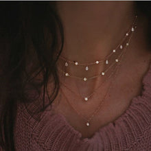 Bohemian Multi-layer Moon Star Necklace