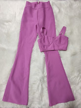 Strap Sleeveless Bustiers And Long Bell-Bottoms