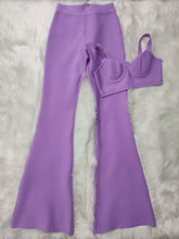 Strap Sleeveless Bustiers And Long Bell-Bottoms