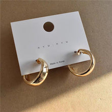 Round Medium Hoop Earrings