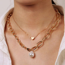 Vintage Carved Coin Thick Chain OT Buckle Necklace