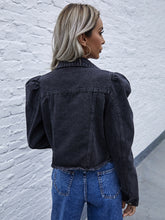Crop top denim jean jacket