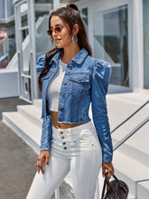 Crop top denim jean jacket