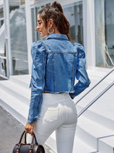 Crop top denim jean jacket