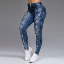 Stretch Ripped Skinny Black Denim Jeans