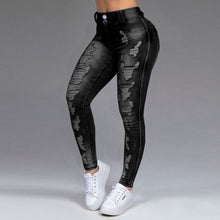 Stretch Ripped Skinny Black Denim Jeans